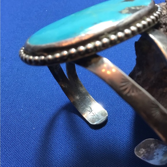 Sterling Turquoise Cuff - Picture 12 of 12